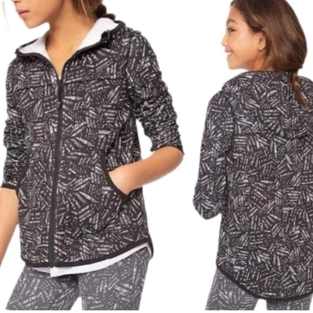 Ivivva Black and White Patterned Jacket